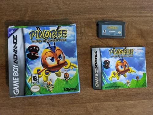 Pinobee: Wings of Adventure - Game Boy Advance GBA - Complete CIB