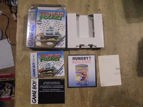 Top Gear Pocket (Nintendo Game Boy Color) Box manual insert only