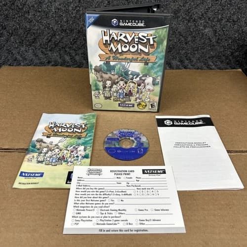 Harvest Moon: A Wonderful Life (Nintendo GameCube, 2004) CIB Complete