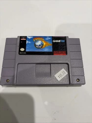 Super Nintendo SNES Pinball Dreams (Cleaned, Tested & Working)