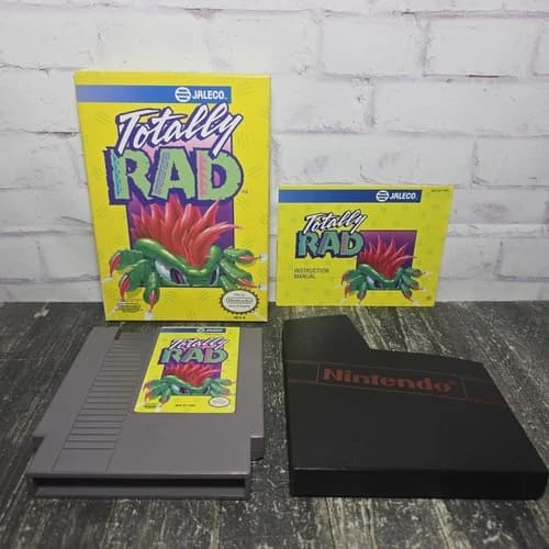 Totally Rad (Nintendo NES, 1991) Complete CIB Game Manual Box Authentic TESTED
