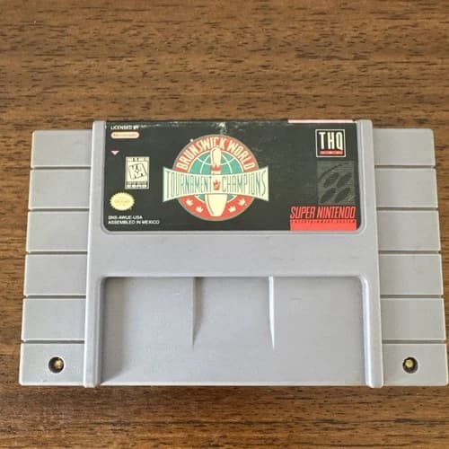Brunswick World Tournament Of Champions SNES Super Nintendo Tested Works