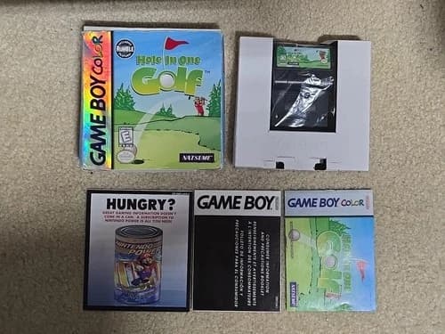Hole in One Golf (Nintendo Game Boy Color, 1999) CIB COMPLETE