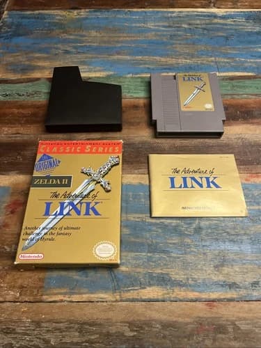 Zelda II The Adventure of Link Classic Series Nintendo NES Complete CIB NO MAP