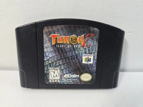 Turok 2: Seeds of Evil (N64) - Very Good, Free Shipping Authentic Nintendo 64