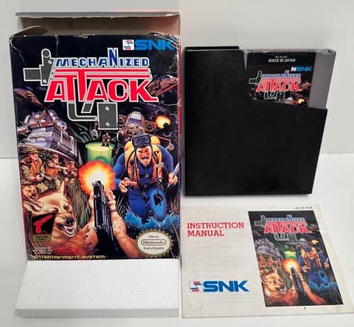 Mechanized Attack Nintendo Entertainment System NES SNK 1990 CIB COMPLETE