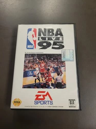 NBA Live 95 (Sega Genesis, 1994) CIB Complete w/Manual Basketball