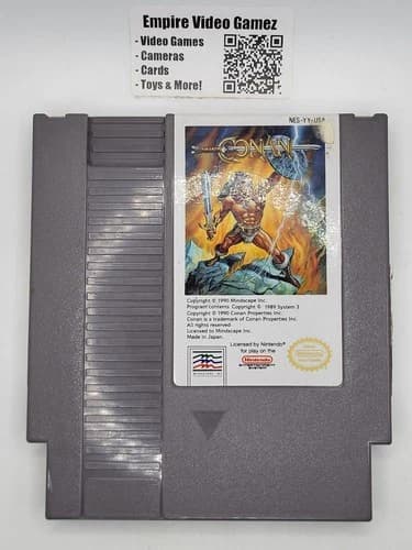 Conan (Nintendo NES, 1991) - Cartridge Only - Tested, Working - Authentic