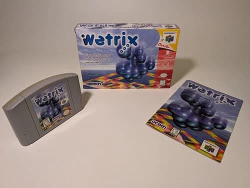 Wetrix - Nintendo 64 N64 - CIB - Authentic, Tested, Working