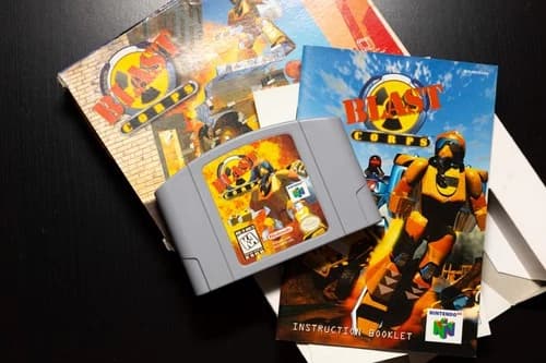 Blast Corps game for Nintendo 64 with box manual N64 clean tested