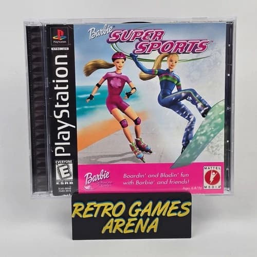 Barbie Super Sports (PlayStation 1 PS1) CIB COMPLETE