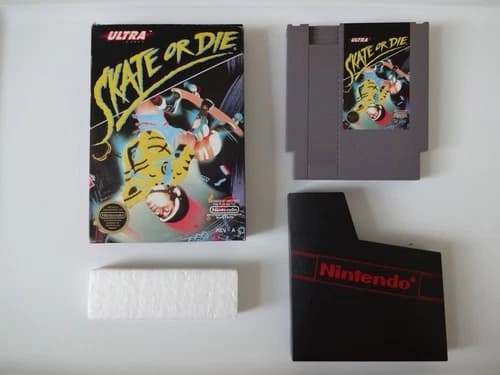 Skate or Die Complete in Box Nintendo NES CIB