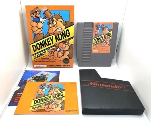 Donkey Kong Classics ( Nintendo NES Circle SOQ ) Complete CIB - Excellent Shape