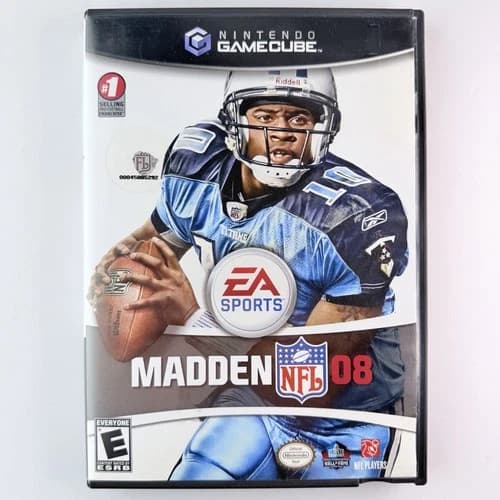 Madden NFL 08 Nintendo GameCube VG CIB Complete Tested Free Shipping