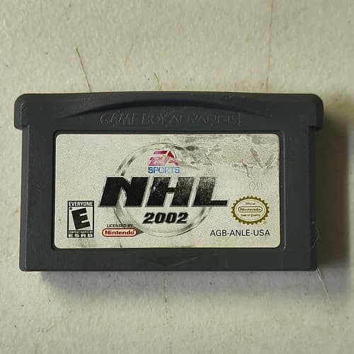 GBA NHL 2002 Hockey Nintendo Game Boy Advance Vintage Handheld Works
