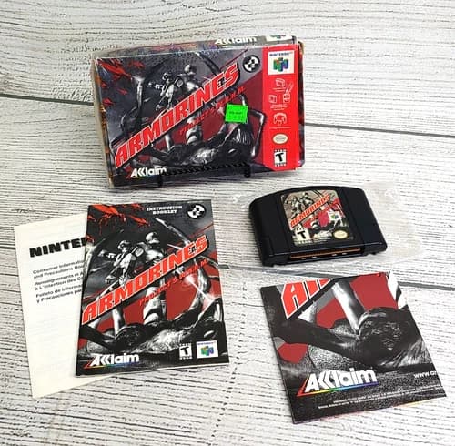 Armorines: Project S.W.A.R.M. (Nintendo 64, 1999) N64 Authentic OEM Complete CIB