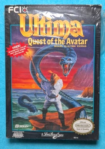 Ultima: Quest of the Avatar (Nintendo - NES, 1990) *RARE* *See Description*