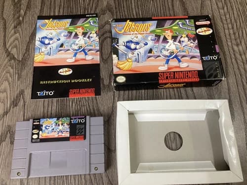 The Jetsons Invasion of the Planet Pirates SNES Super Nintendo CIB Complete RARE
