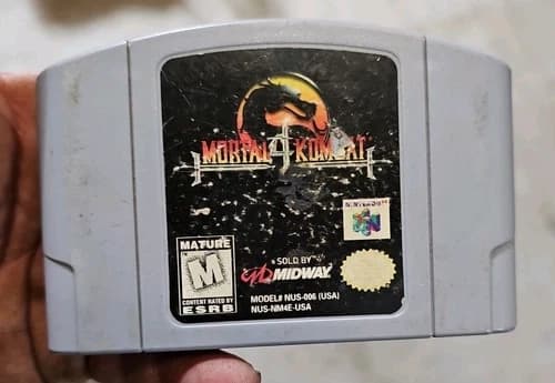 Mortal Kombat 4 (Nintendo 64 1998) N64 Authentic game Cartridge Working VG