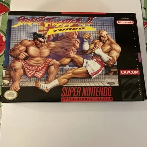 Street Fighter II Turbo Super Nintendo SNES Complete w/ Inserts