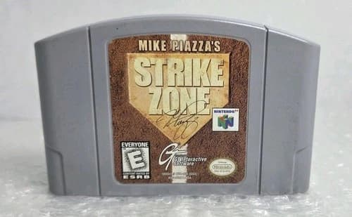 Mike Piazza's Strike Zone Nintendo 64 N64 1999 Cartridge Only Tested Cleaned OEM
