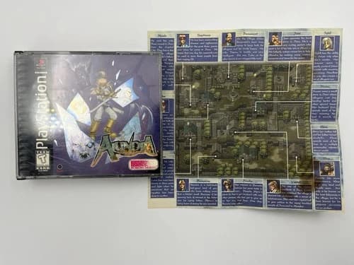 Alundra Black Label PlayStation 1 PS1 Complete CIB Manual Authentic Tested Works