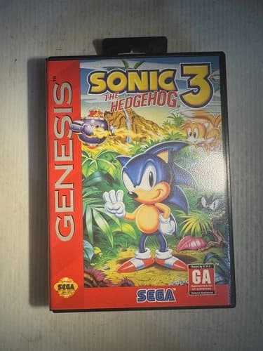 Sonic The Hedgehog 3 For Sega Genesis CIB, NTSC-US, Tested And Working