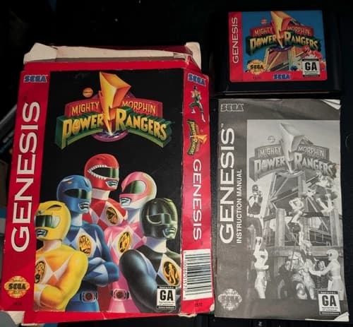 Mighty Morphin Power Rangers (Sega Genesis) Complete In Original Box