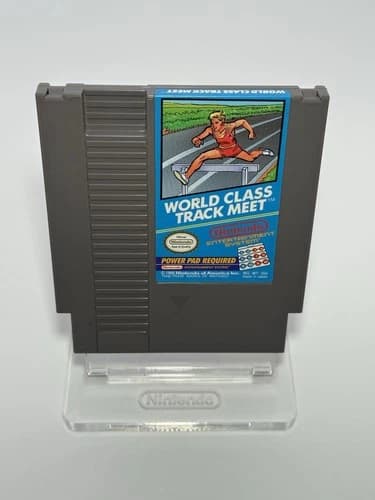 Nintendo World Class Track Meet NES Sports NTSC-U/C Power Pad Required Cartridge