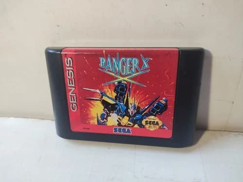 Ranger X Sega Genesis Game Cartridge Tested