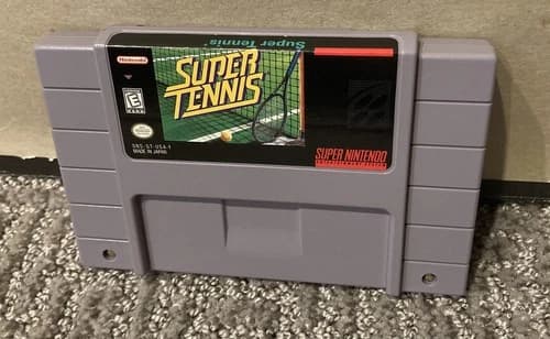 Super Tennis - Super Nintendo (SNES) - Cartridge Only - Tested