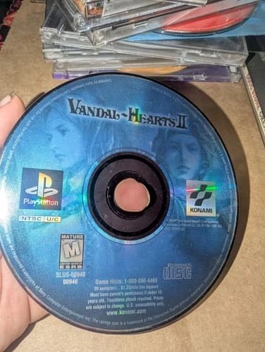 Vandal Hearts II Disc Only PS1 Playstation 1 Tested