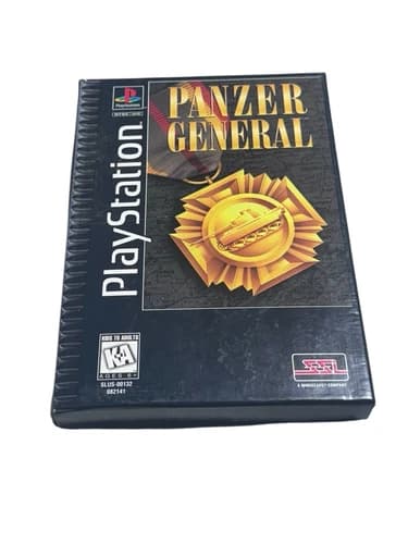 PS1 Panzer General Sony PlayStation 1 Complete Tested Long Box Manual cob works