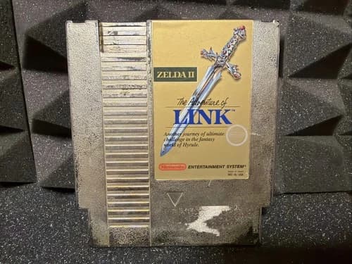 Zelda II The Adventure of Link Gold NES Nintendo Authentic Cartridge