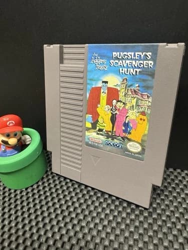 Addams Family: Pugsley's Scavenger Hunt (Nintendo NES, 1993) -Authentic - Clean