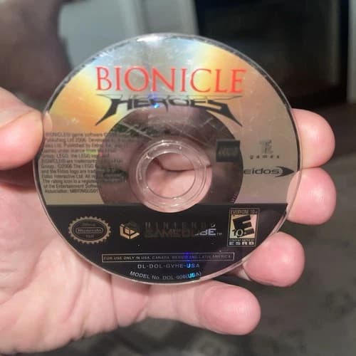 Bionicle Heroes (Nintendo GameCube, 2006) Disc Only Authentic & Tested Free Ship