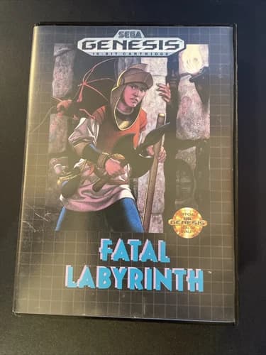 Fatal Labyrinth (Sega Genesis, 1991) complete in box