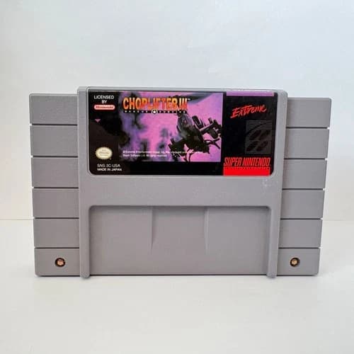 Choplifter III 3 (Super Nintendo SNES, 1991) Tested Working