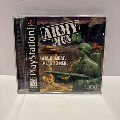 Army Men 3D Sony PlayStation 1 PS1 Complete in Box CIB