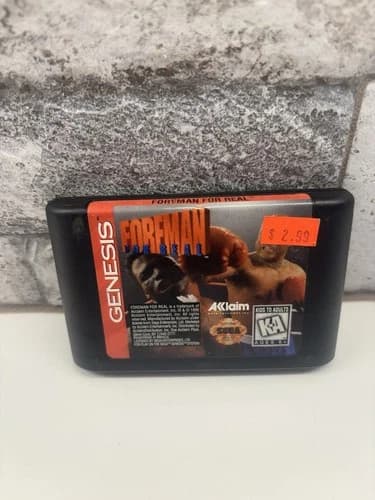 Foreman for Real (Sega Genesis 1995) Game Cart Only Tested