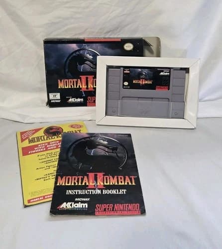 Mortal Kombat II (Super Nintendo SNES, 1994) CIB