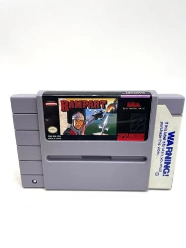Rampart for Super Nintendo (Authentic, Tested, Working)