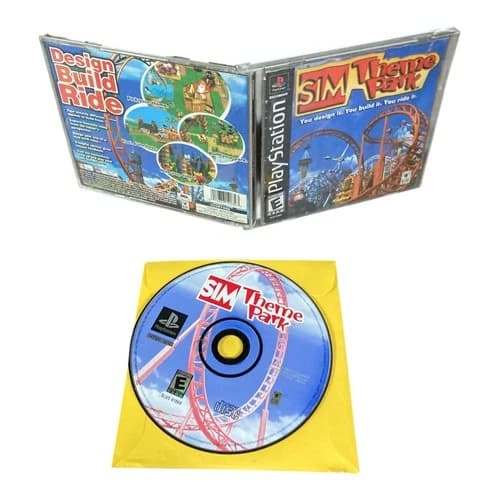 Sony PlayStation 1 PS1 CIB Complete TESTED Sim Theme Park CF