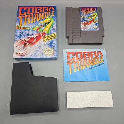 Cobra Triangle (Nintendo Entertainment System, 1989) Complete With Manual CIB