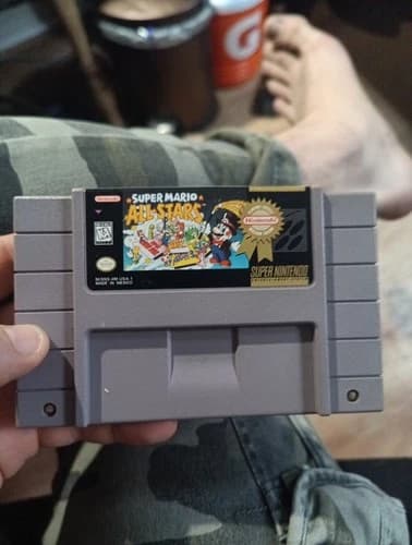 Super Mario All Stars Super Nintendo SNES Authentic Cartridge Tested 16A