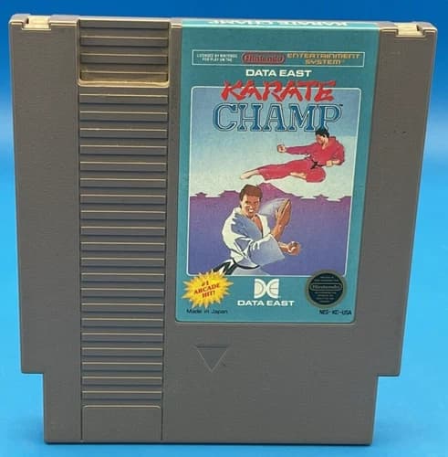 NINTENDO NES Karate Champ 1985 TESTED Cartridge Only Fast Free Shipping!