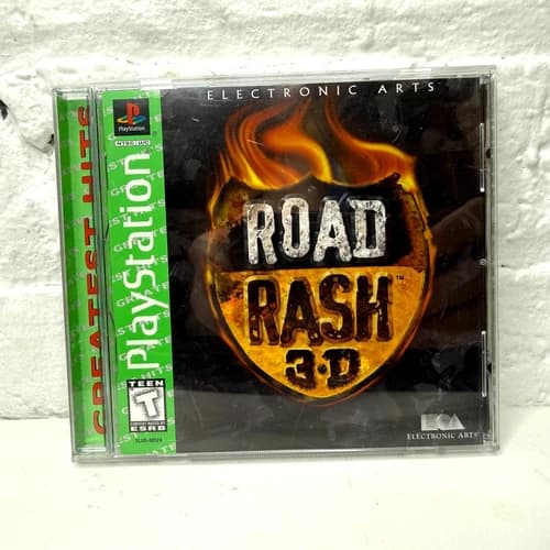 Road Rash 3D Greatest Hits (Sony PlayStation 1, 1998) PS1 CIB Complete Retro