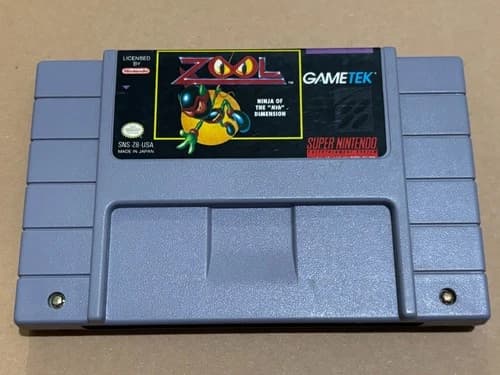 Super Nintendo SNES Zool (Cleaned, Tested & Working)