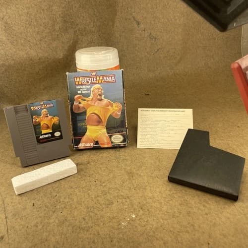 WWF WrestleMania Nintendo NES Complete CIB Tested Working