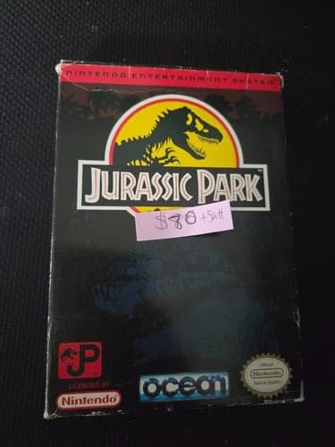 Jurassic Park (Nintendo NES) [CIB] - Worn Box, Complete